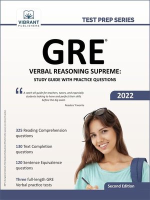 cover image of GRE Verbal Reasoning Supreme